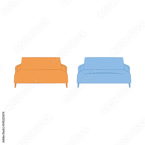Furniture and decor elements vector. Collection of home decorations for cosiness interior isolated. Flat vector cartoon illustration isolated on white background.