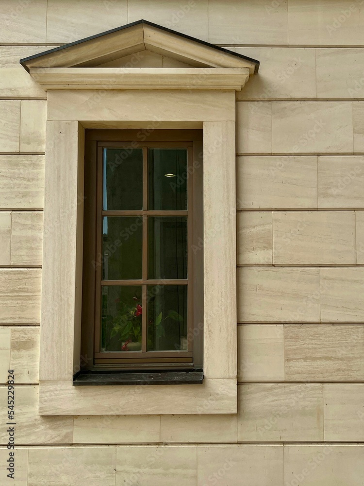 Local Architecture window frame in Andricgrad, Visegrad Bosnia Andricgrad