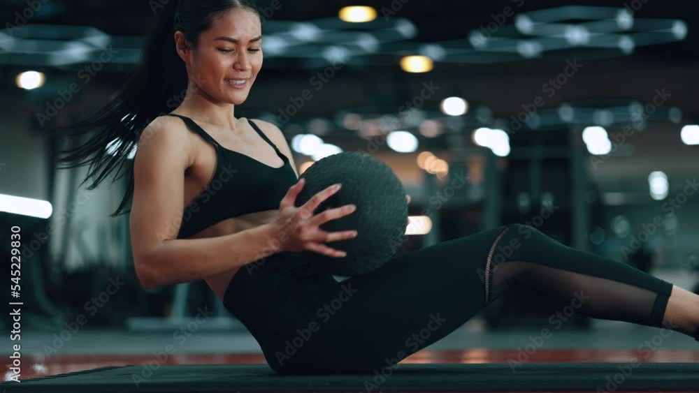 Happy beautiful young asian woman doing push ups exercise fitness gym. Beautiful women in good shape from taking care of their bodies. Health concept. Happy beautiful young asian woman doing push ups exercise fitness gym. Beautiful women in good shape from taking care of their bodies. Health concept.