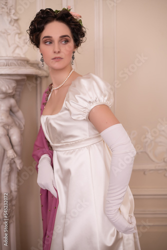 XIX century regency lady photo