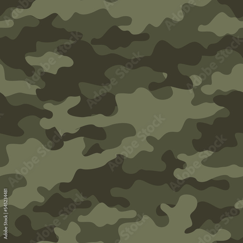 Seamless military camouflage. Vector design for textile and vinyl prints. Vector image.