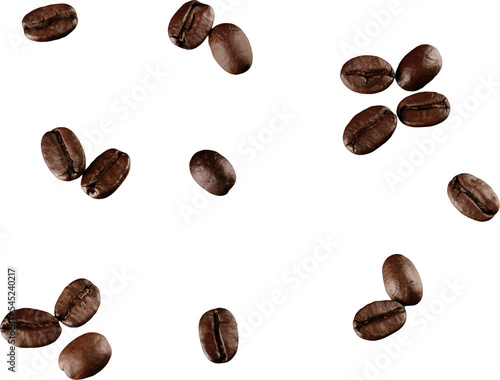 Fotografia, Obraz Coffee Beans - isolated image