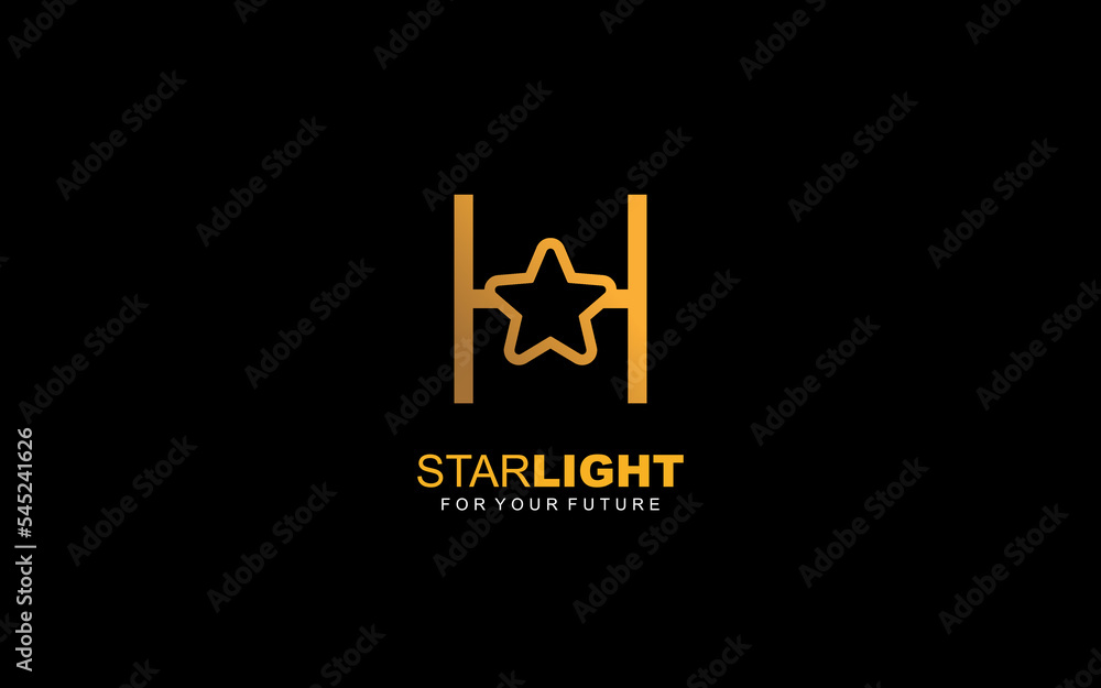 H logo star for branding company. letter template vector illustration for your brand. H logo star for branding company. letter template vector illustration for your brand.