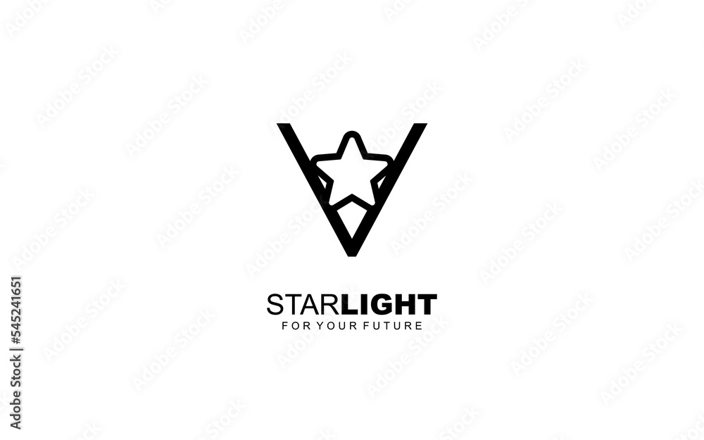 V logo star for branding company. letter template vector illustration for your brand. V logo star for branding company. letter template vector illustration for your brand.