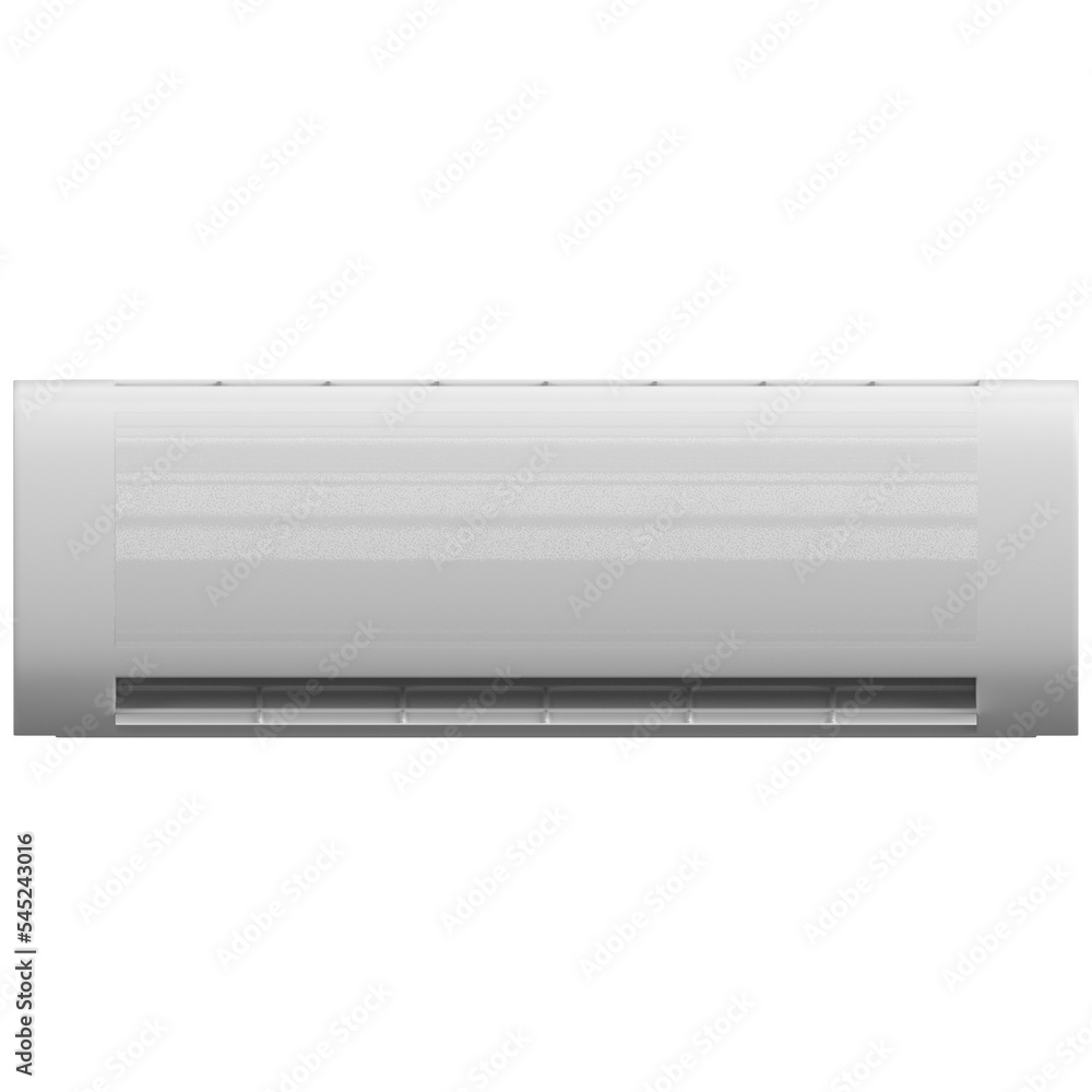 3D rendering illustration of an air conditioner internal unit 3D rendering illustration of an air conditioner internal unit