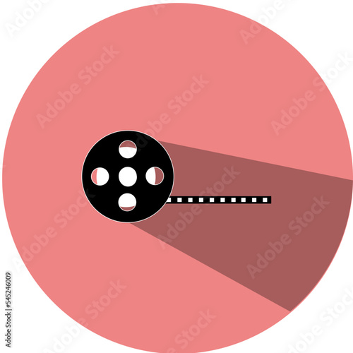 cinema and Movie icon with flat style