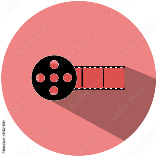 cinema and Movie icon with flat style