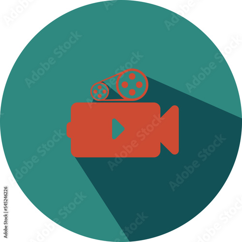 cinema and Movie icon with flat style