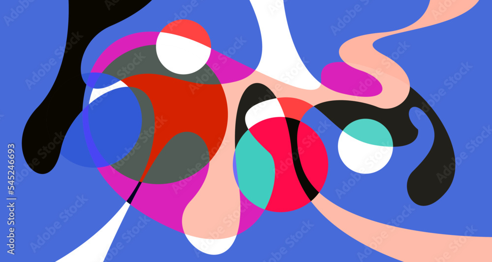 Fototapeta premium Vector colorful abstract psychedelic liquid and fluid background pattern