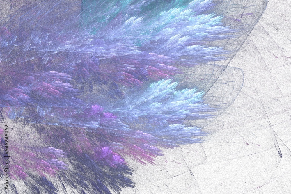 abstract background, art unique 3D illustration, blue multicolored fractal design composition banner abstract background, art unique 3D illustration, blue multicolored fractal design composition banner