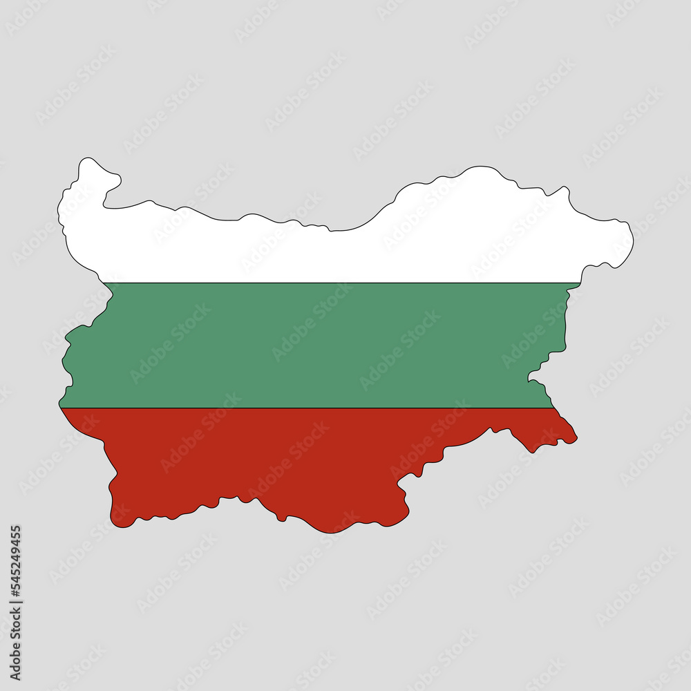 Bulgaria country contour map. Vector illustration Bulgaria country contour map. Vector illustration