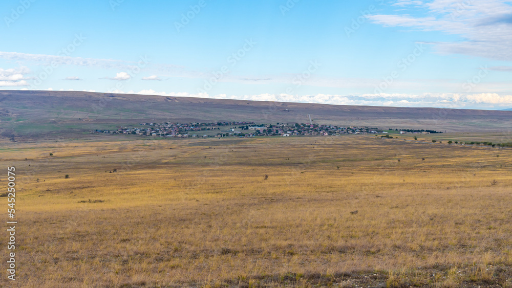 Beautiful view of Udabno village in Gareja desert Beautiful view of Udabno village in Gareja desert