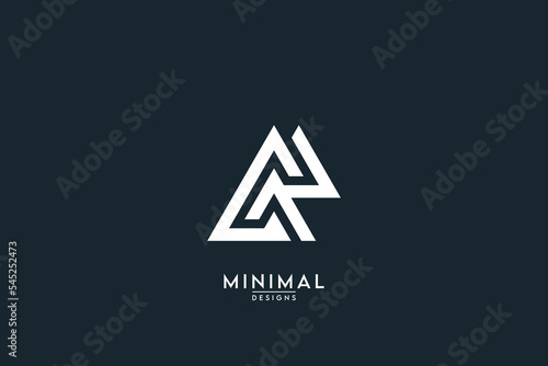 Abstract letter CR, RC, C, R Logo Design Vector Template Element.