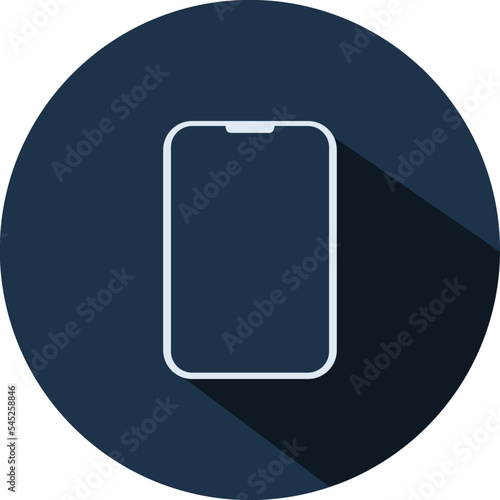 Flat Web Service Icon with rounded shape and shadow