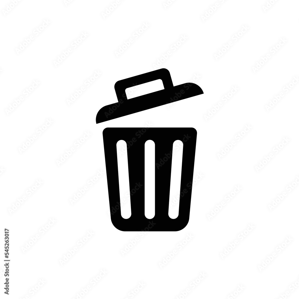 trash can icon design vector template