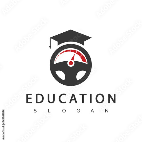 Education logo design. Driving School Logo