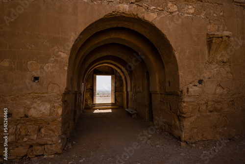 Qasr Kharana Entrance Door  sometimes Qasr al-Harrana  Qasr al-Kharanah  Kharaneh or Hraneh Desert Castle in Jordan