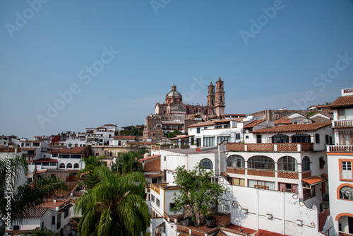 Fototapeta Naklejka Na Ścianę i Meble -  Catedral de Santa Prisca en Taxco de Alarcón