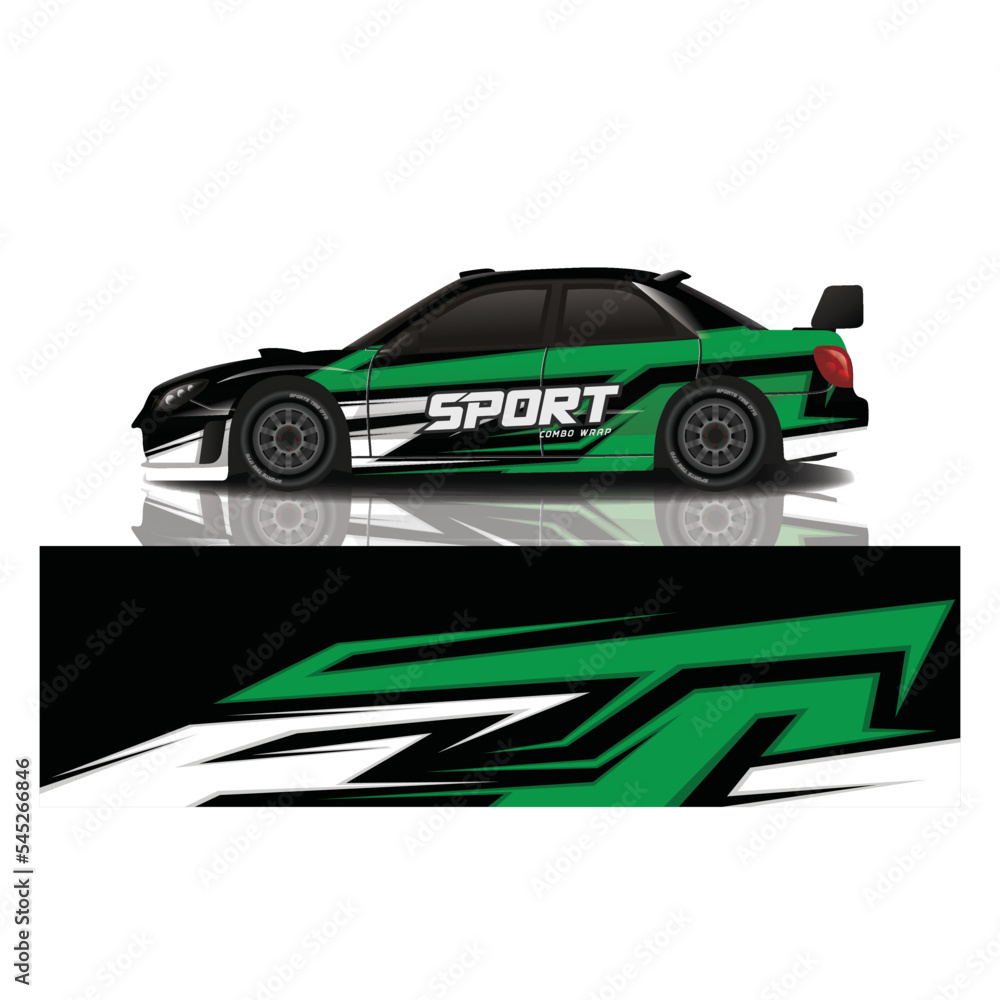 Car decal wrap design vector Car decal wrap design vector