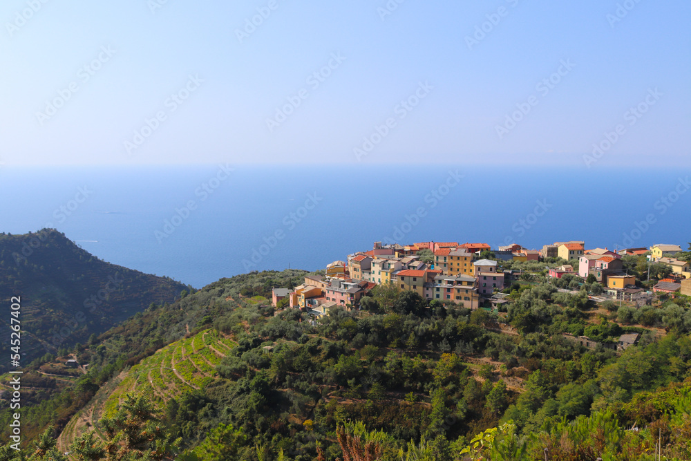 Italian village next to the sea