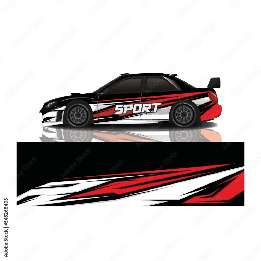 Car decal wrap design vector Car decal wrap design vector
