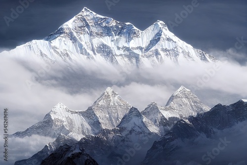 Mount Everest, widok z Tybetu