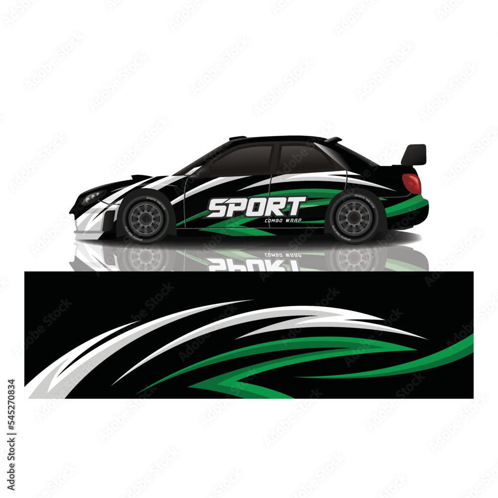 Car decal wrap design vector Car decal wrap design vector