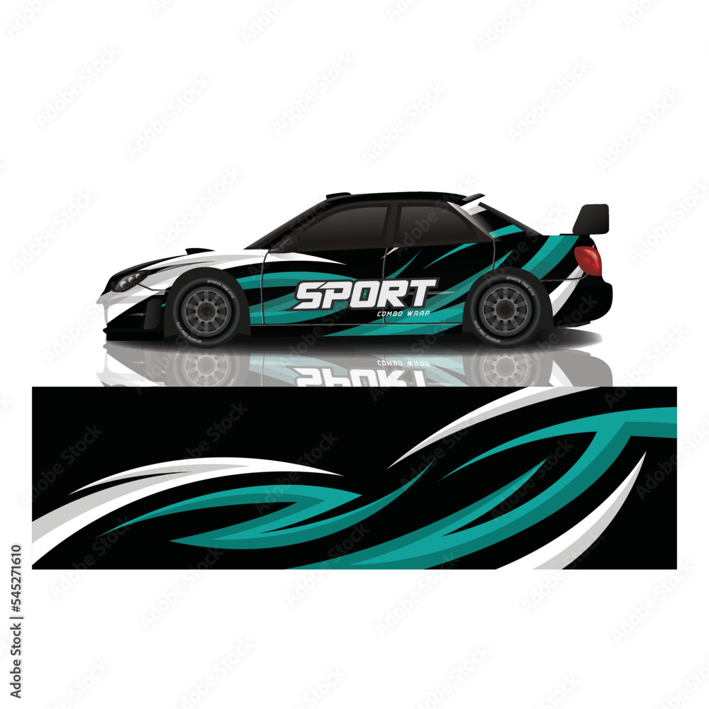 Car decal wrap design vector Car decal wrap design vector