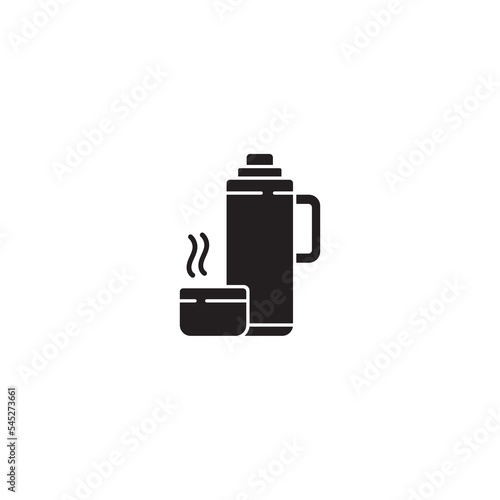 Thermo Icon, Thermos Bottle Icon, Vacuum Flask Icon Vector Illustration Eps10