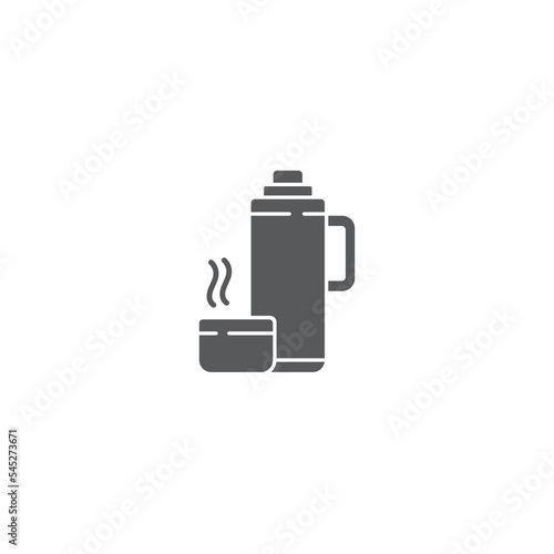 Thermo Icon, Thermos Bottle Icon, Vacuum Flask Icon Vector Illustration Eps10