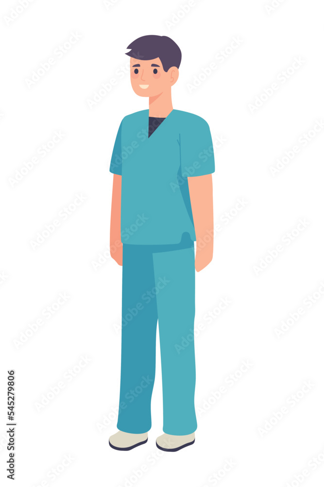 male nurse character