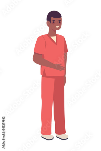 afro male nurse