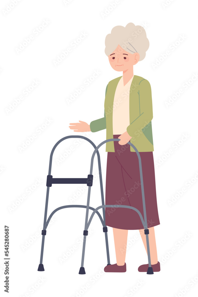 grandmother with walker grandmother with walker