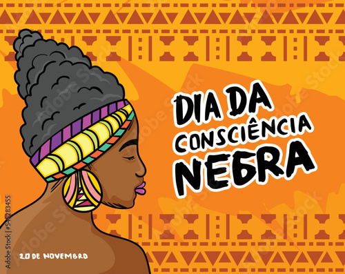 colorful hand drawn illustration flat design for 20 november conscience day greetings