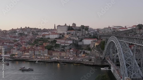 Atardecer Puente Don Luis I, Oporto, Portugal photo