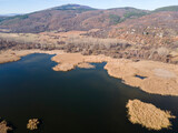 Aerial view of Choklyovo swamp, Bulgaria