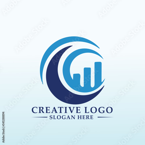 Accounting and Financial weave logo design