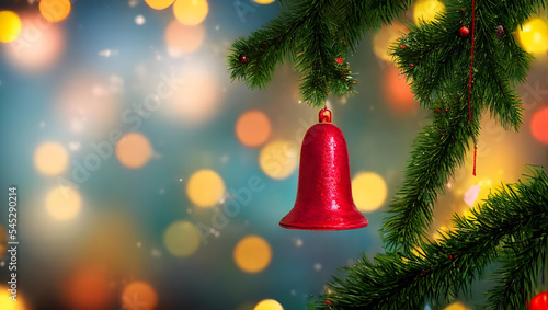 CHRISTMAS TREE RED BELL