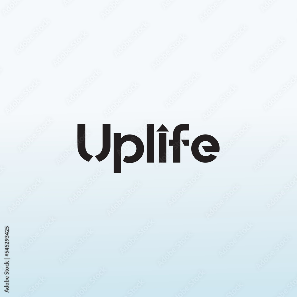 UPLIFE vector logo design idea UPLIFE vector logo design idea