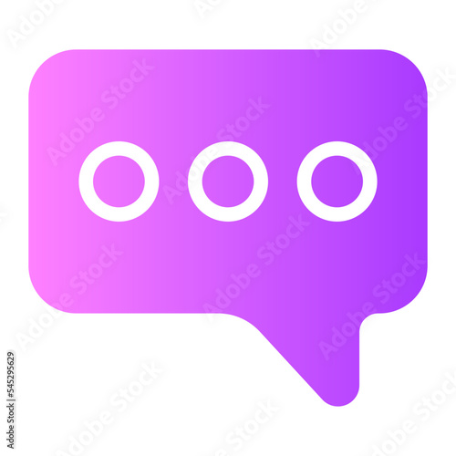 bubble chat gradient icon