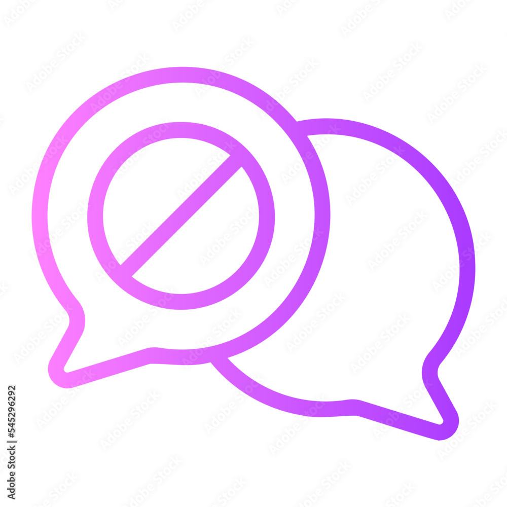 speech bubble gradient icon speech bubble gradient icon