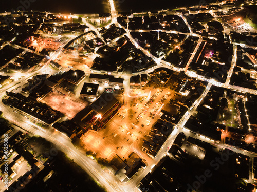 town at night, barnstaple