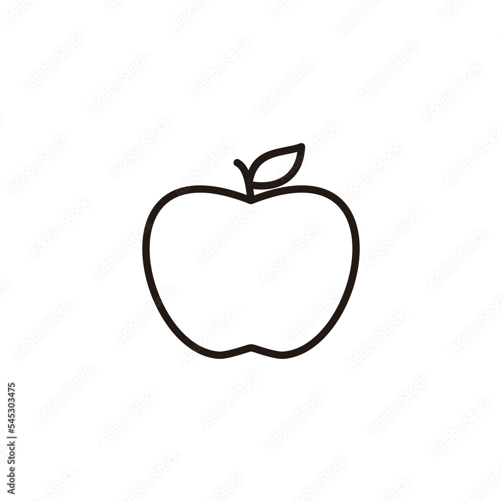 Apple icon vector illustration. Apple sign and symbols for web design. Apple icon vector illustration. Apple sign and symbols for web design.