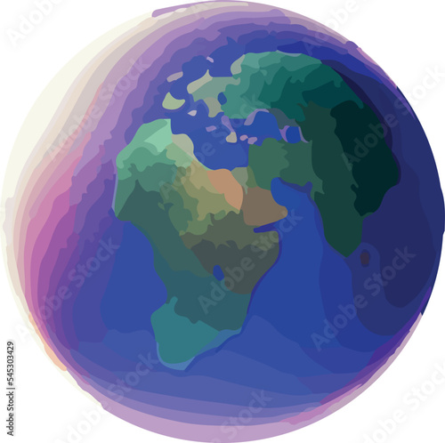 Space planets, asteroid, moon, fantastic world game vector .