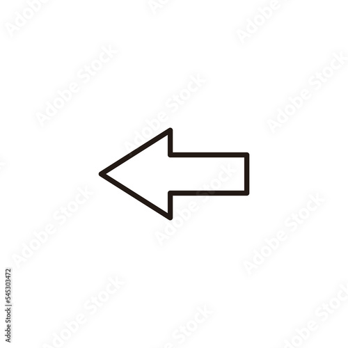 Arrow icon vector illustration. Arrow sign and symbol for web design.
