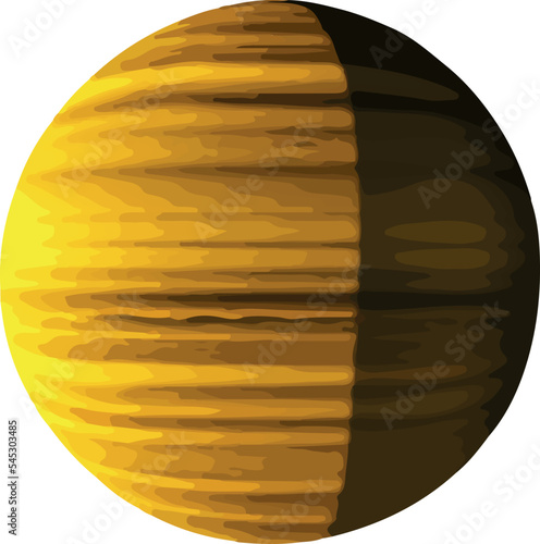 Space planets, asteroid, moon, fantastic world game vector .