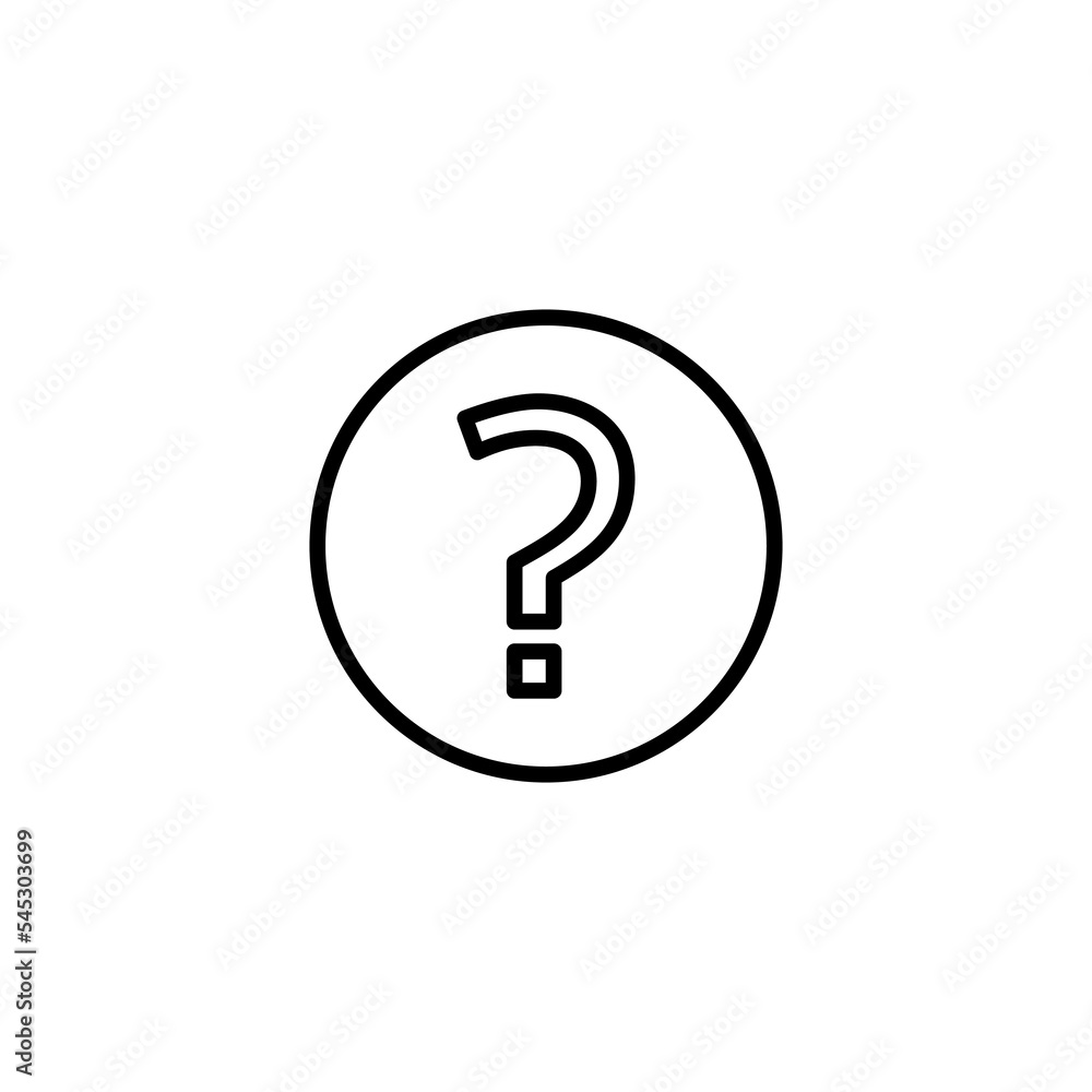 Question icon vector illustration. question mark sign and symbol Question icon vector illustration. question mark sign and symbol