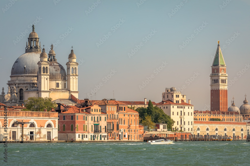 Grand canal, Basilica and Campanile from San Giorgio Maggiore island, Venice