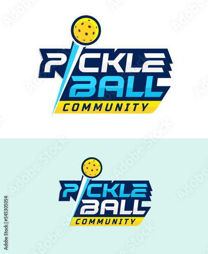 Great editable vector pickleball logo best for your club team and competition community 