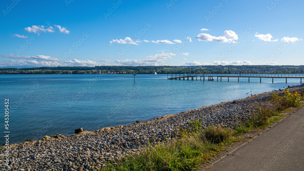 Fototapeta premium Urlaub Konstanz am schönen Bodensee Seeufer